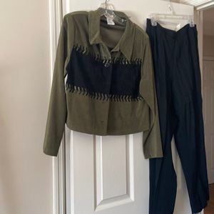 Womens pants suit